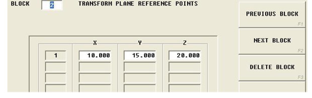 Transform Plane Reference Point - CNC Control